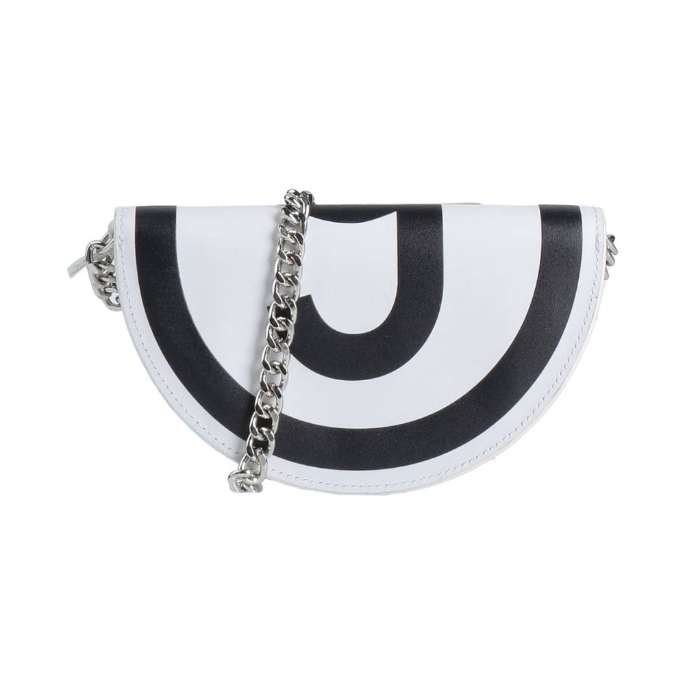 MM6 White & Black 6 Semi-Circle Crossbody Bag with Chain Strap